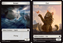 Spirit // Cat (0001) Doubled-Sided Token - Foil